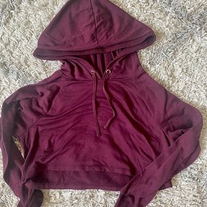 Forever 21 Crop Lightweight Hoodie